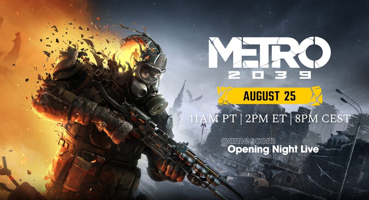 Malta's 4A Games to debut METRO 2039 at gamescom Opening Night Live