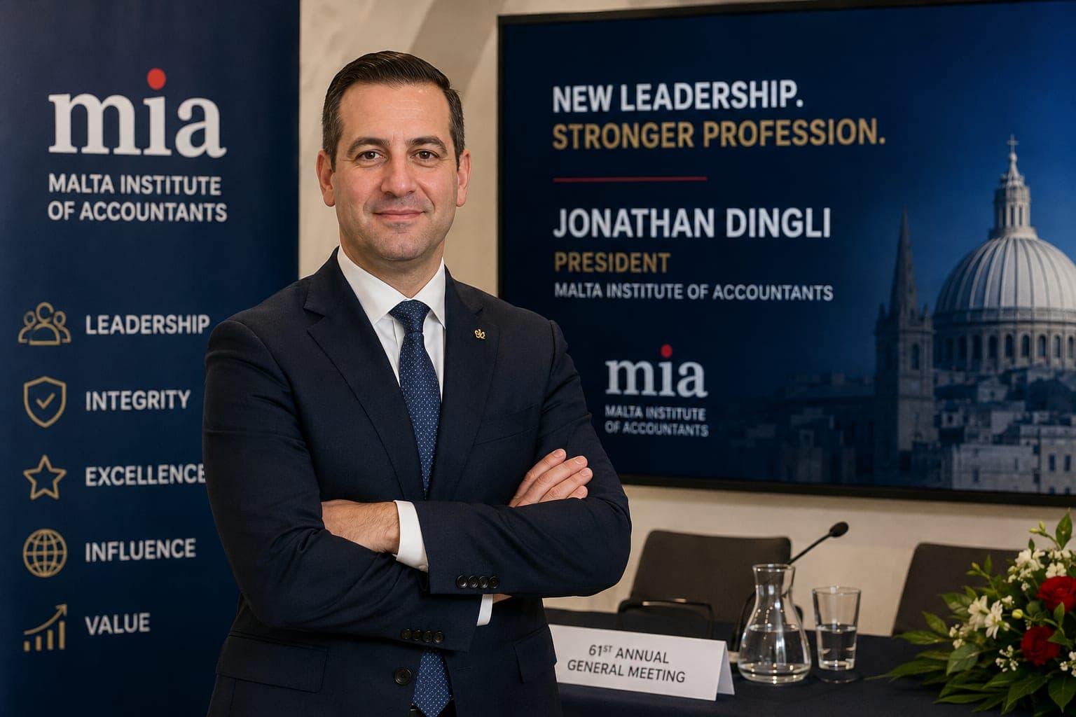 Jonathan Dingli takes helm at MIA, pledges sharper focus on competitiveness and digitalisation
