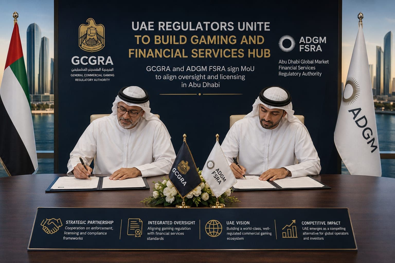 UAE gaming regulator and Abu Dhabi financial centre ink cooperation deal