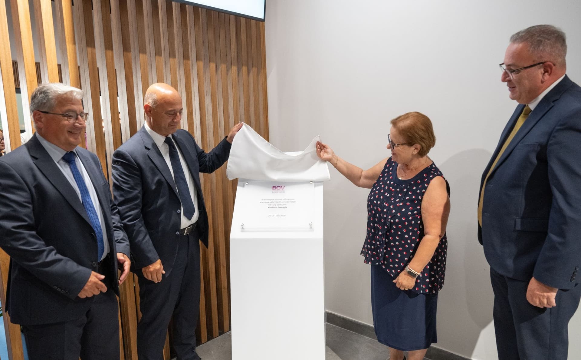BOV opens refurbished Żejtun branch with carbon footprint pilot