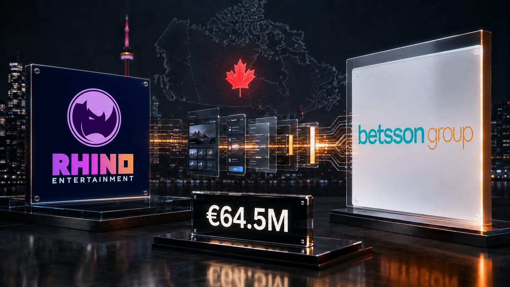 Betsson seals €64.5 million acquisition of Rhino Entertainment’s Canadian B2C business