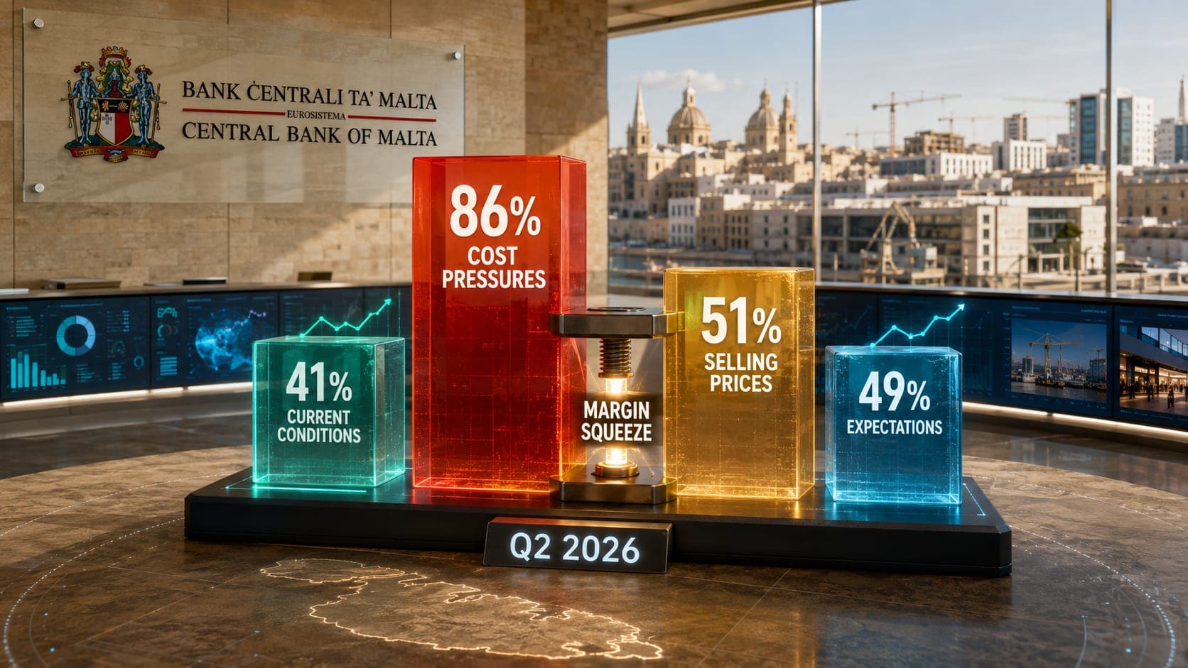 Cost pressures surge while pricing power lags, Central Bank survey shows